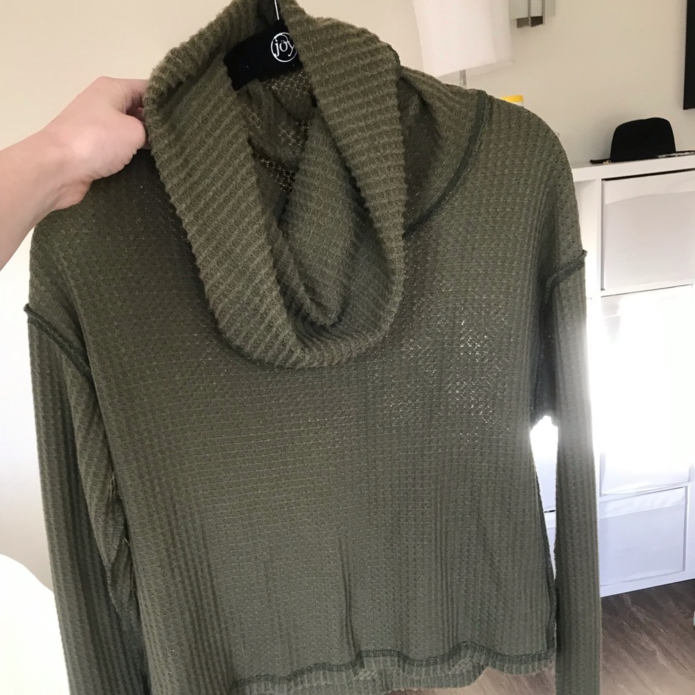 Free People Olive Green Sweater